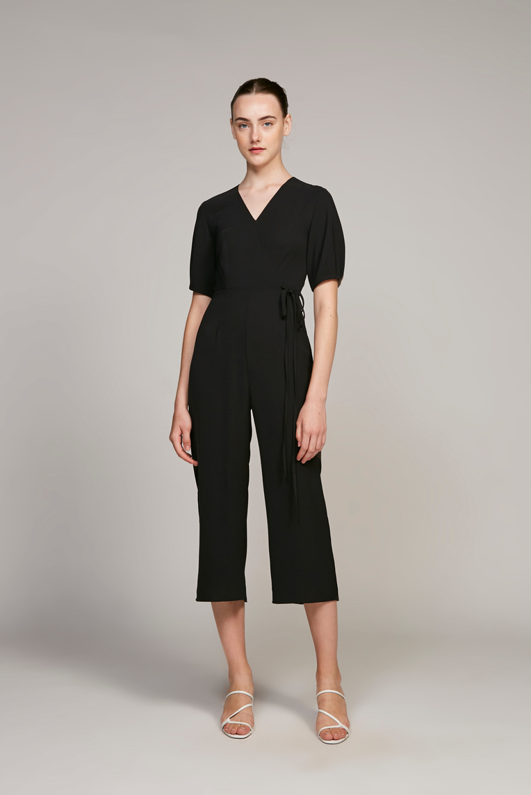 Pleat Sleeve Jumpsuit