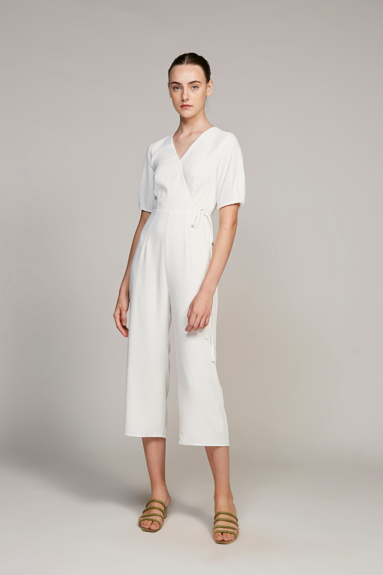Pleat Sleeve Jumpsuit