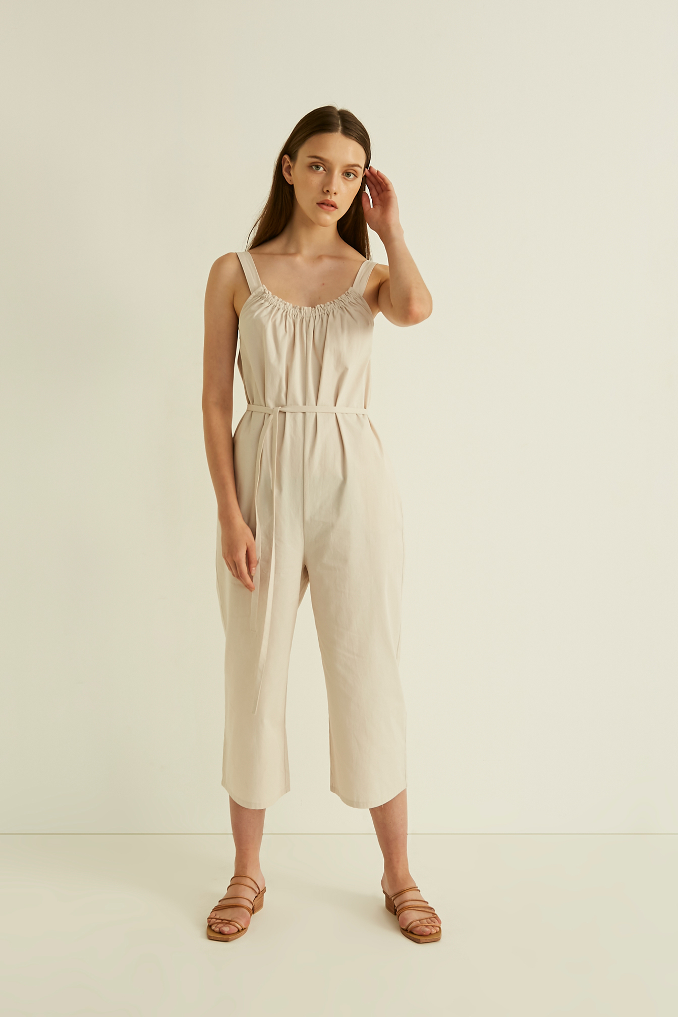 next khaki jumpsuit