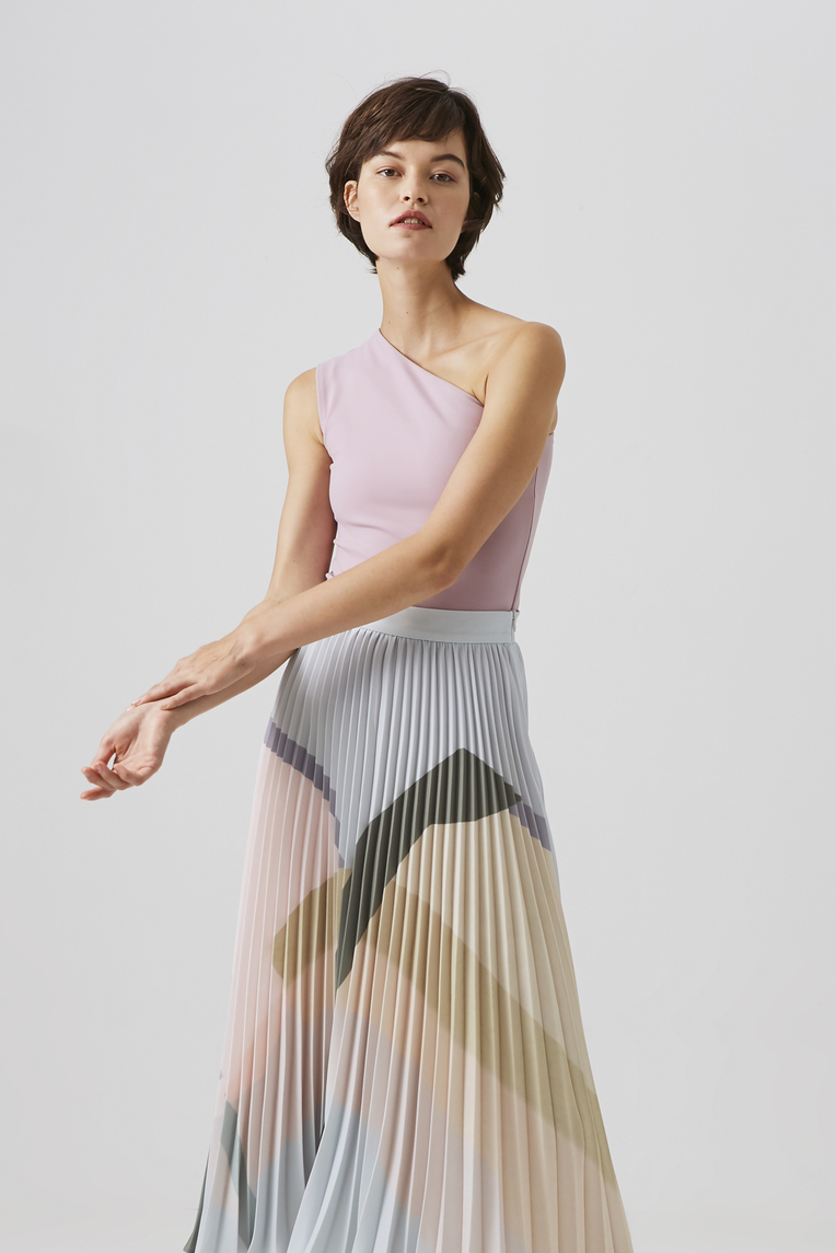 One-Shoulder Jersey Top 