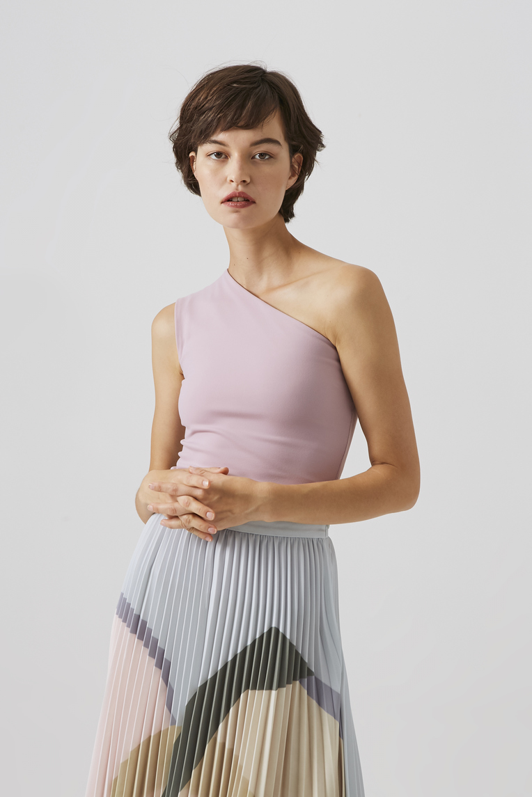 One-Shoulder Jersey Top 