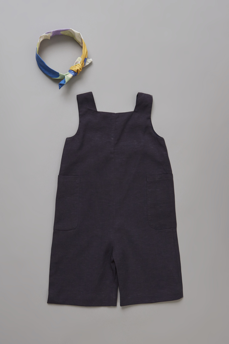Linen Gathered Back Jumpsuit