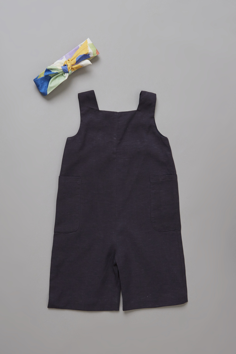 Linen Gathered Back Jumpsuit