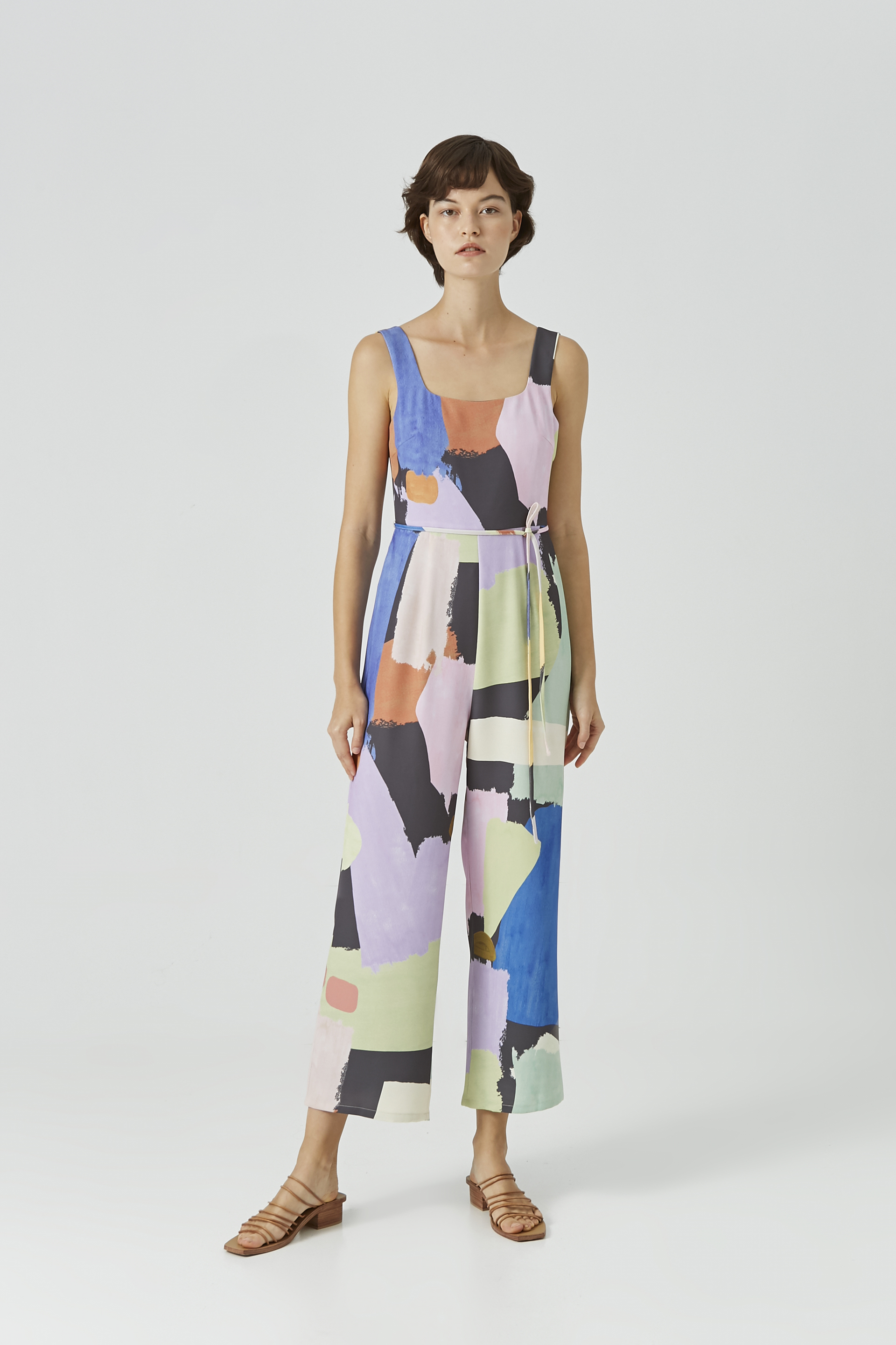 square neck jumpsuit