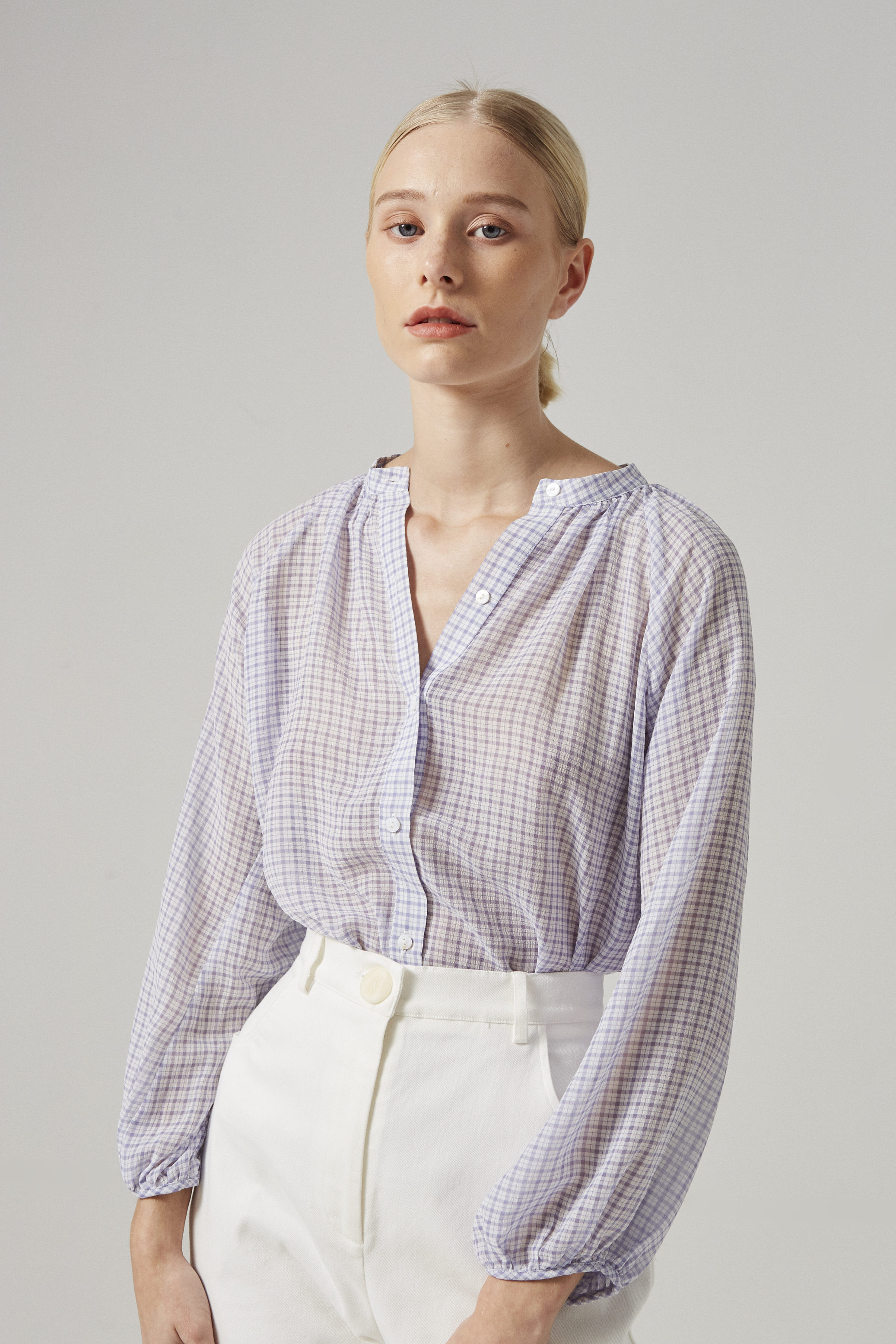 Cotton Stretch Full-Length Pants