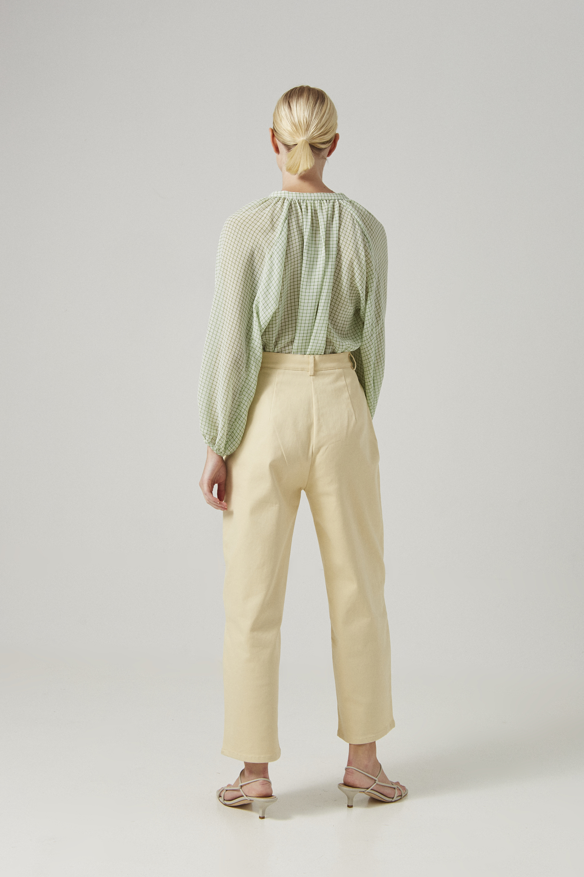 Cotton Stretch Full-Length Pants