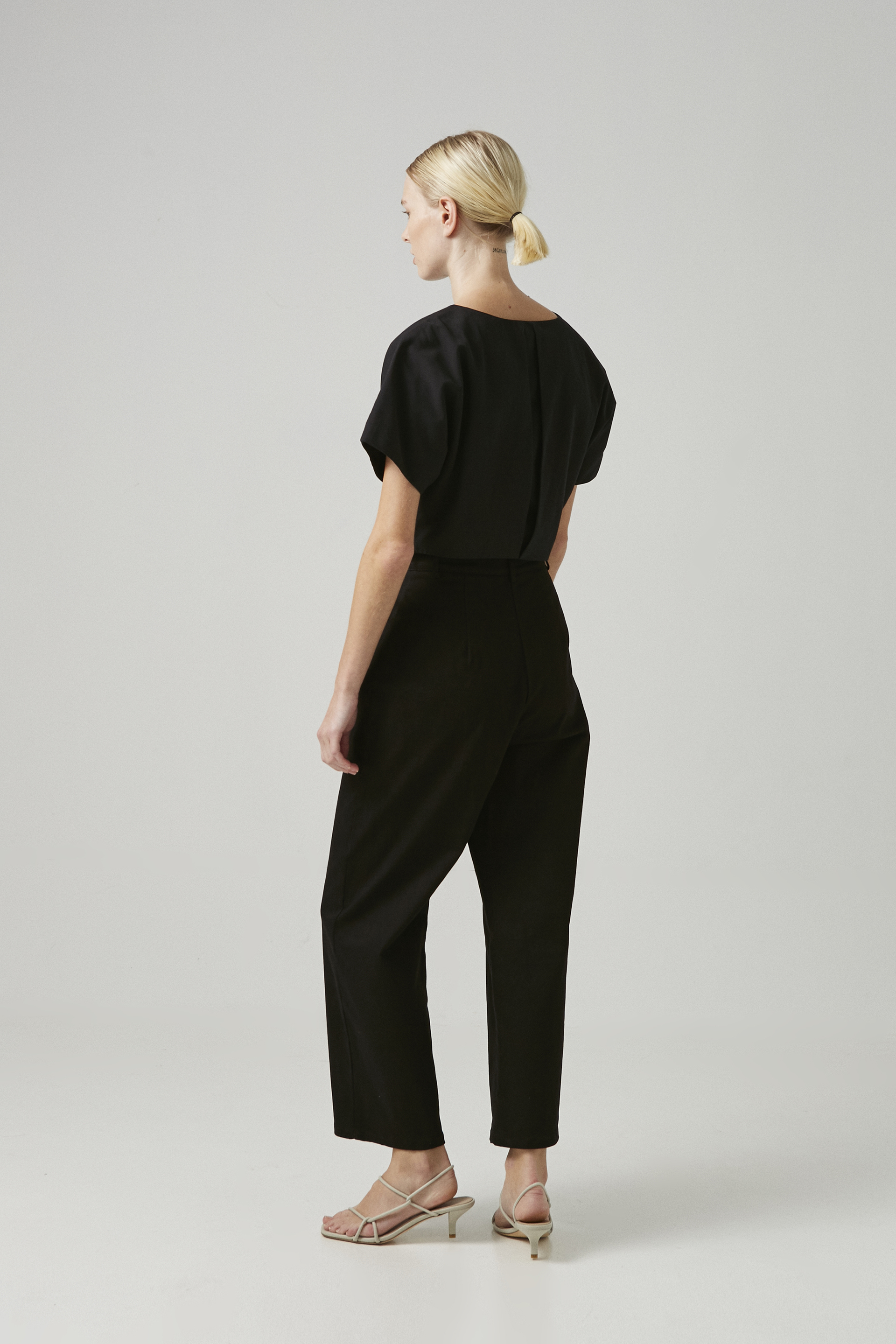 Cotton Stretch Full-Length Pants