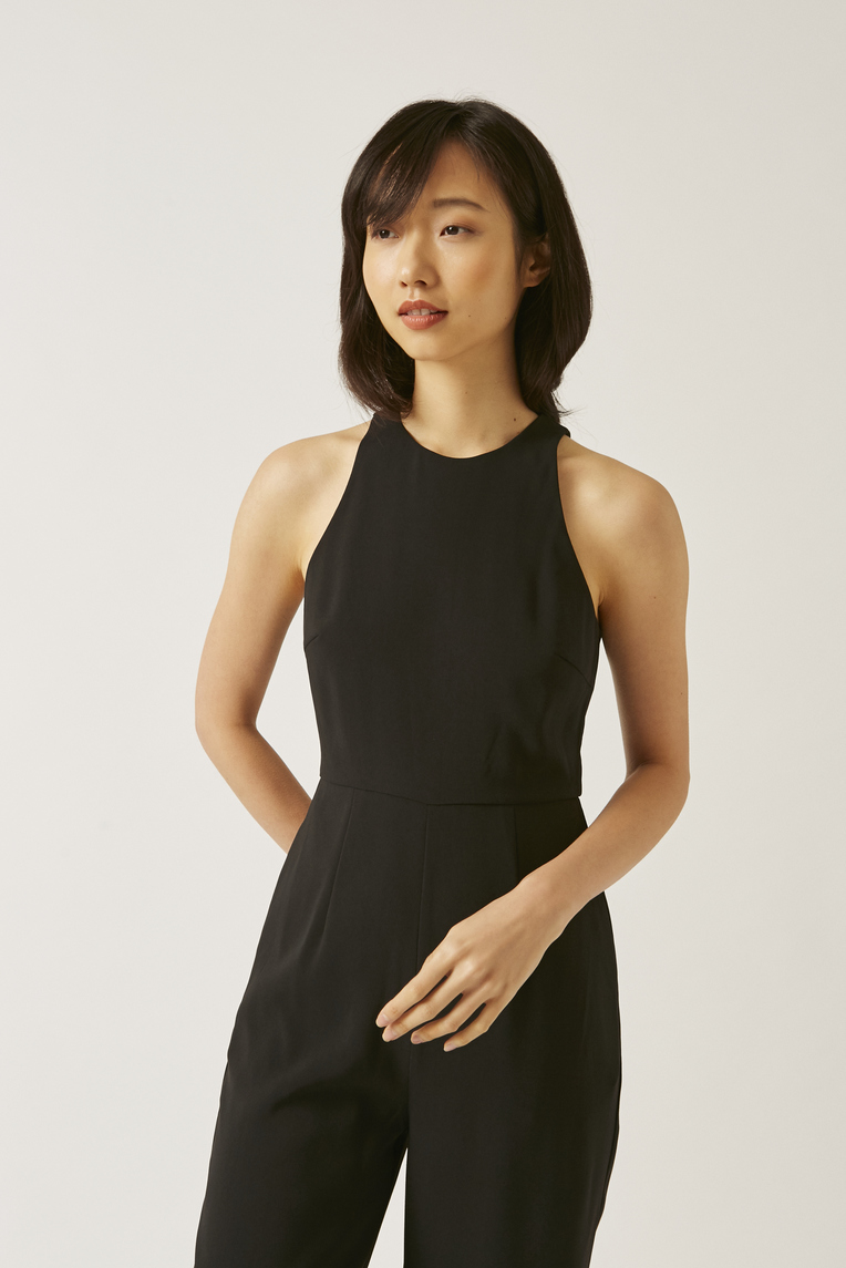 Crepe Longline Jumpsuit