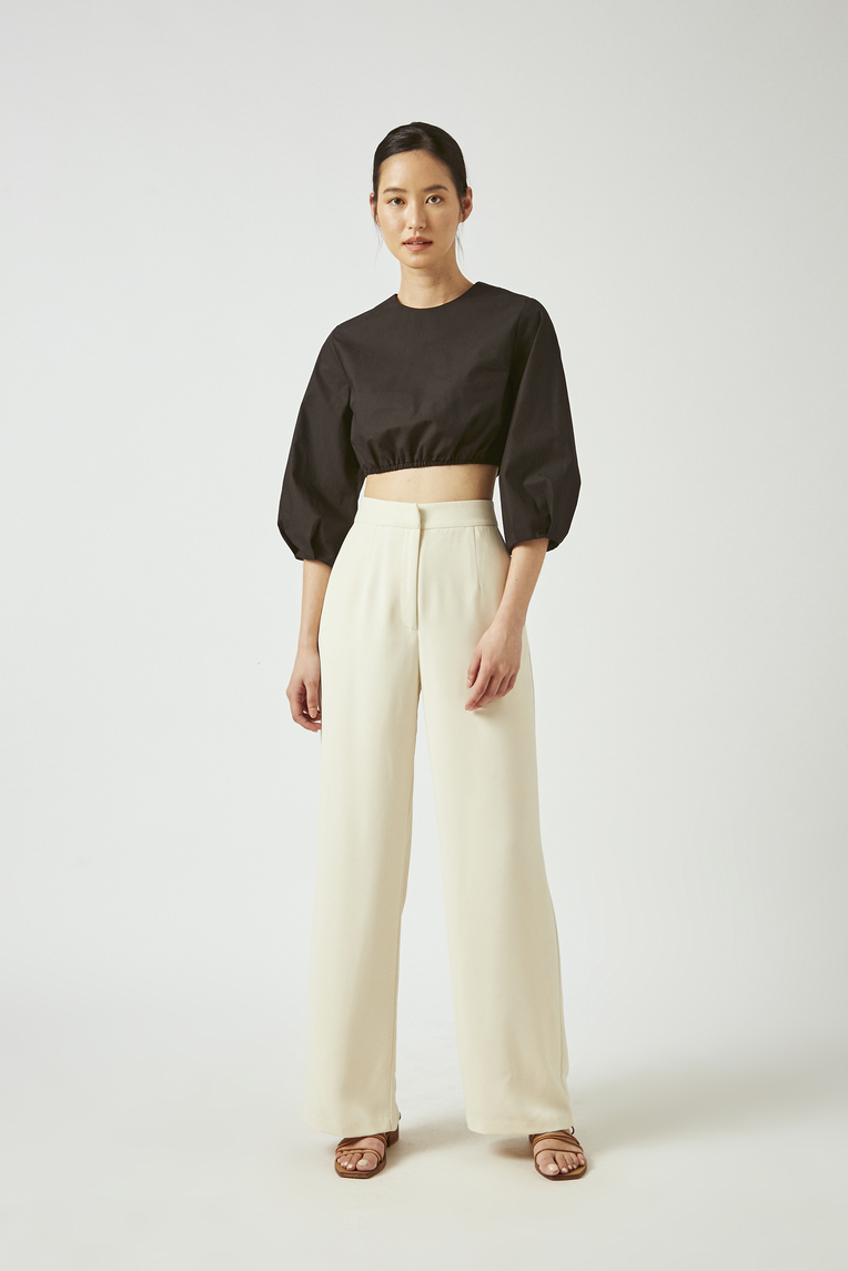 Cotton Cropped Blouse