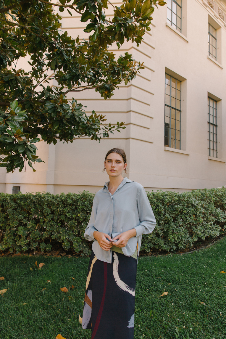 Button-Down Rayon Shirt