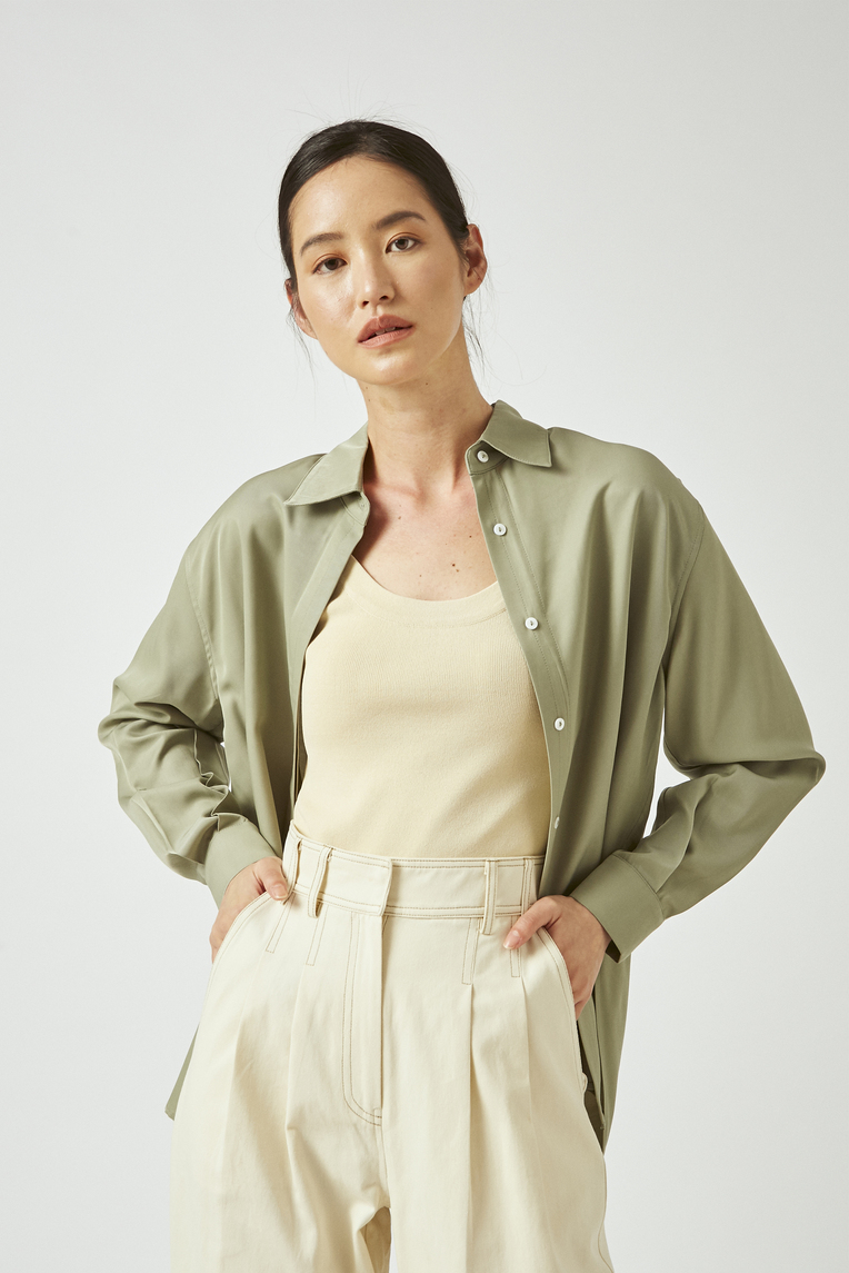 Button-Down Rayon Shirt