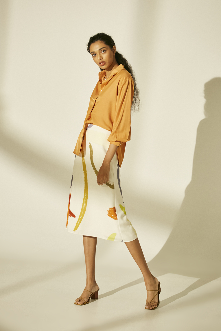 Button-Down Rayon Shirt