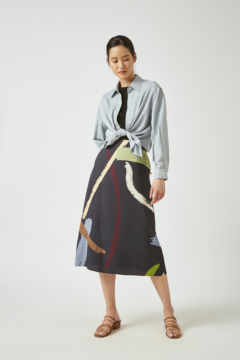 Button-Down Rayon Shirt