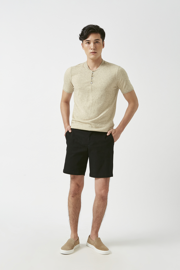 Relaxed Fit Cotton Bermuda Shorts