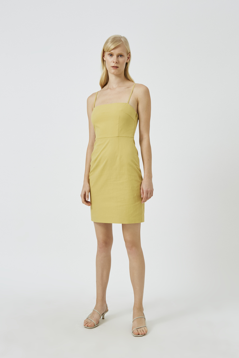 Textured Cotton Mini Dress