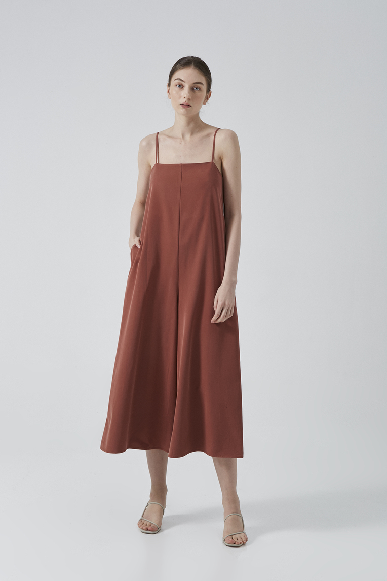 Relaxed Rayon Jumpsuit