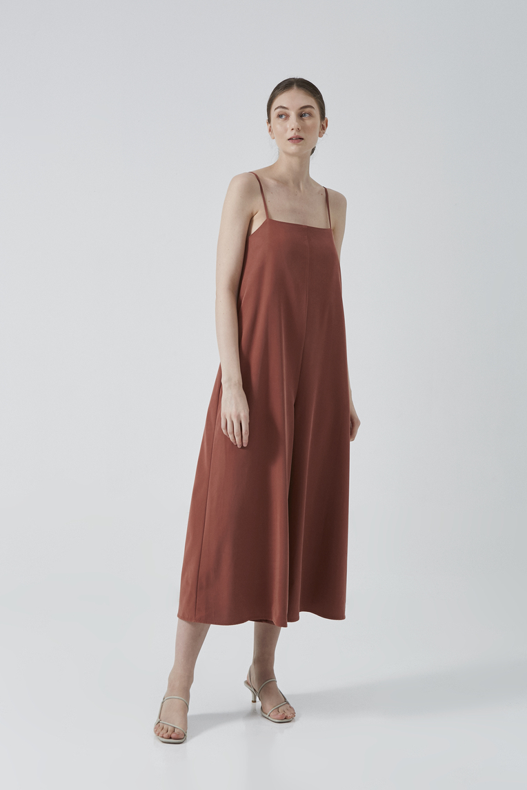 Relaxed Rayon Jumpsuit