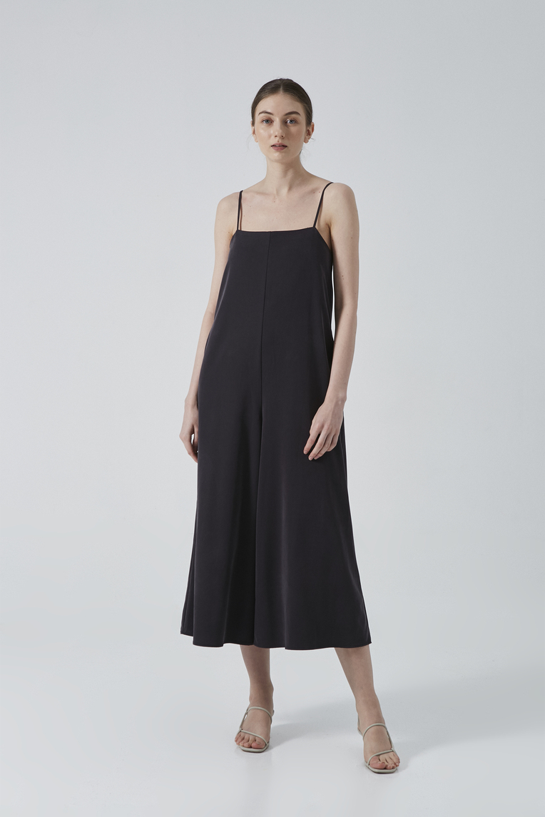 Relaxed Rayon Jumpsuit