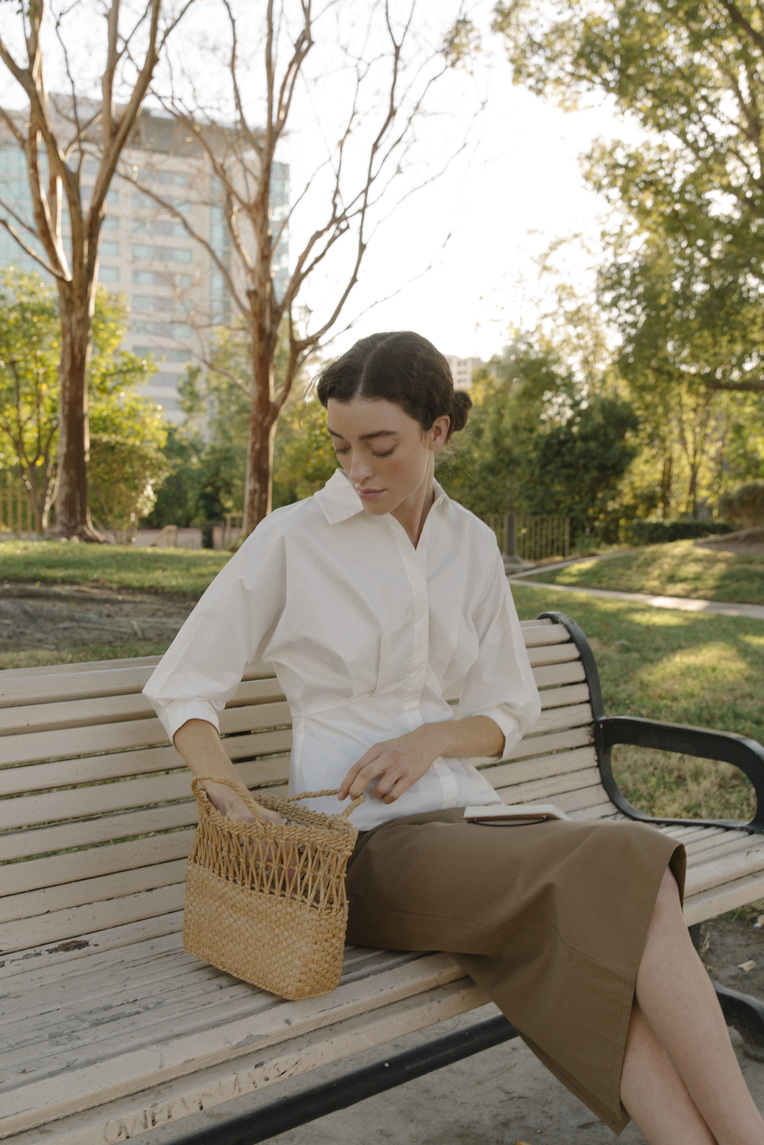 Cotton Pleated Shirt
