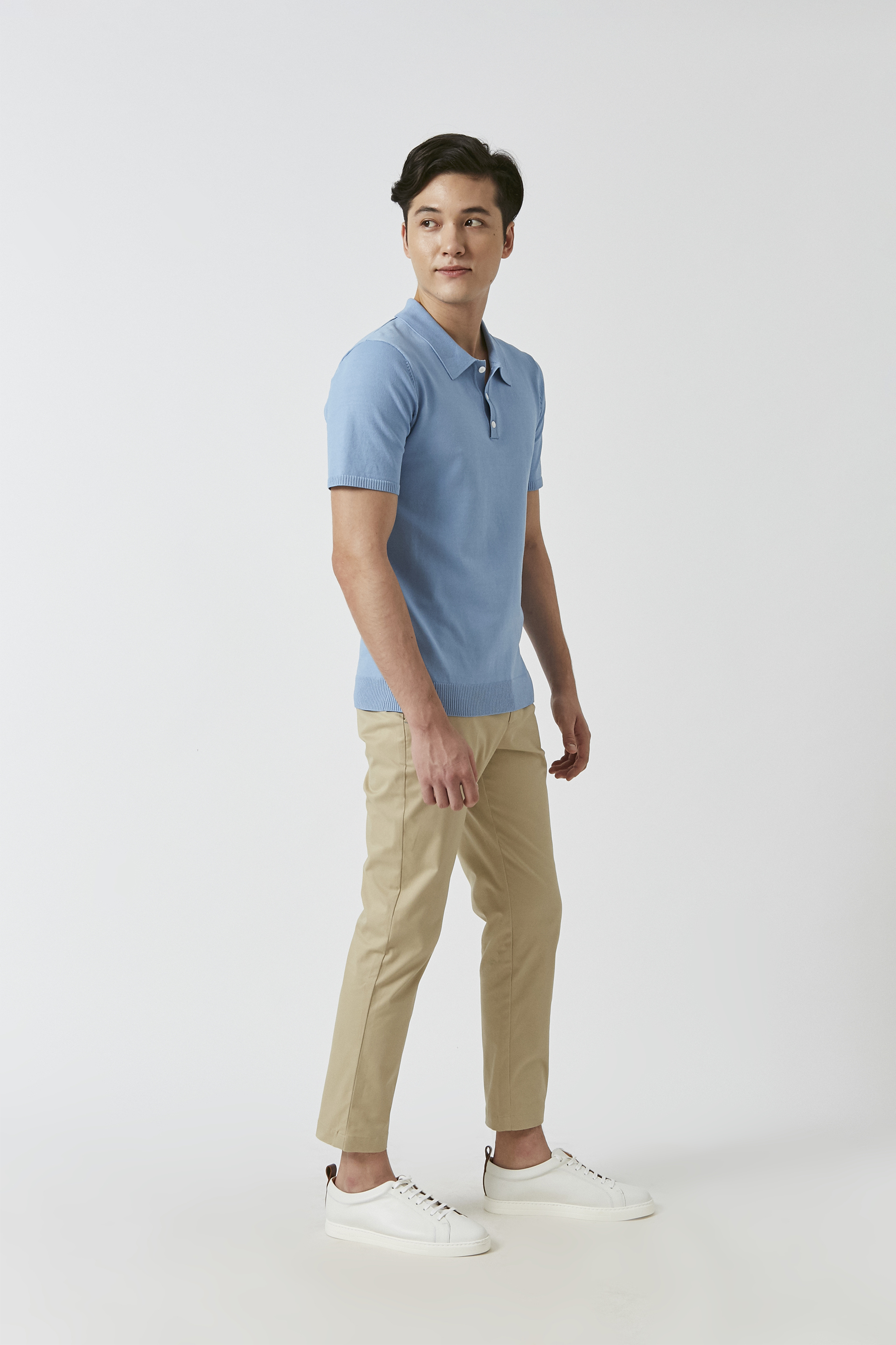 Slim Fit Cotton Chino Trousers