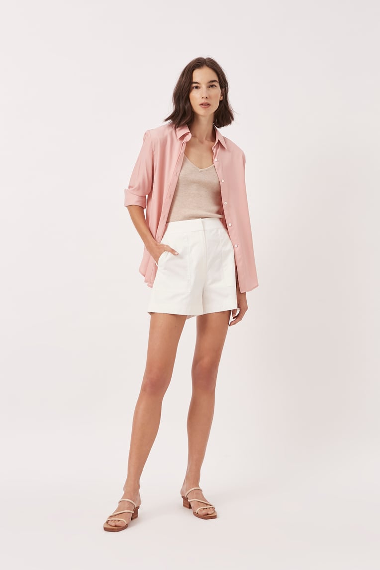 Button-Down Rayon Shirt 