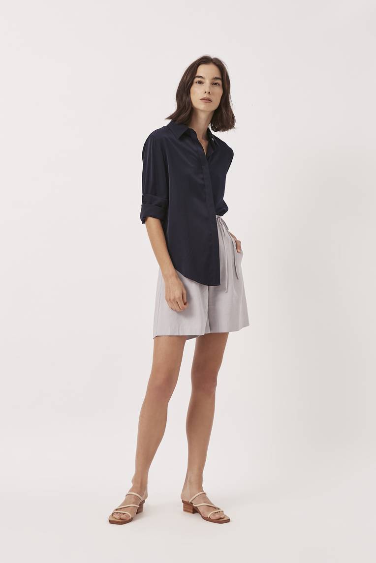 Button-Down Rayon Shirt 