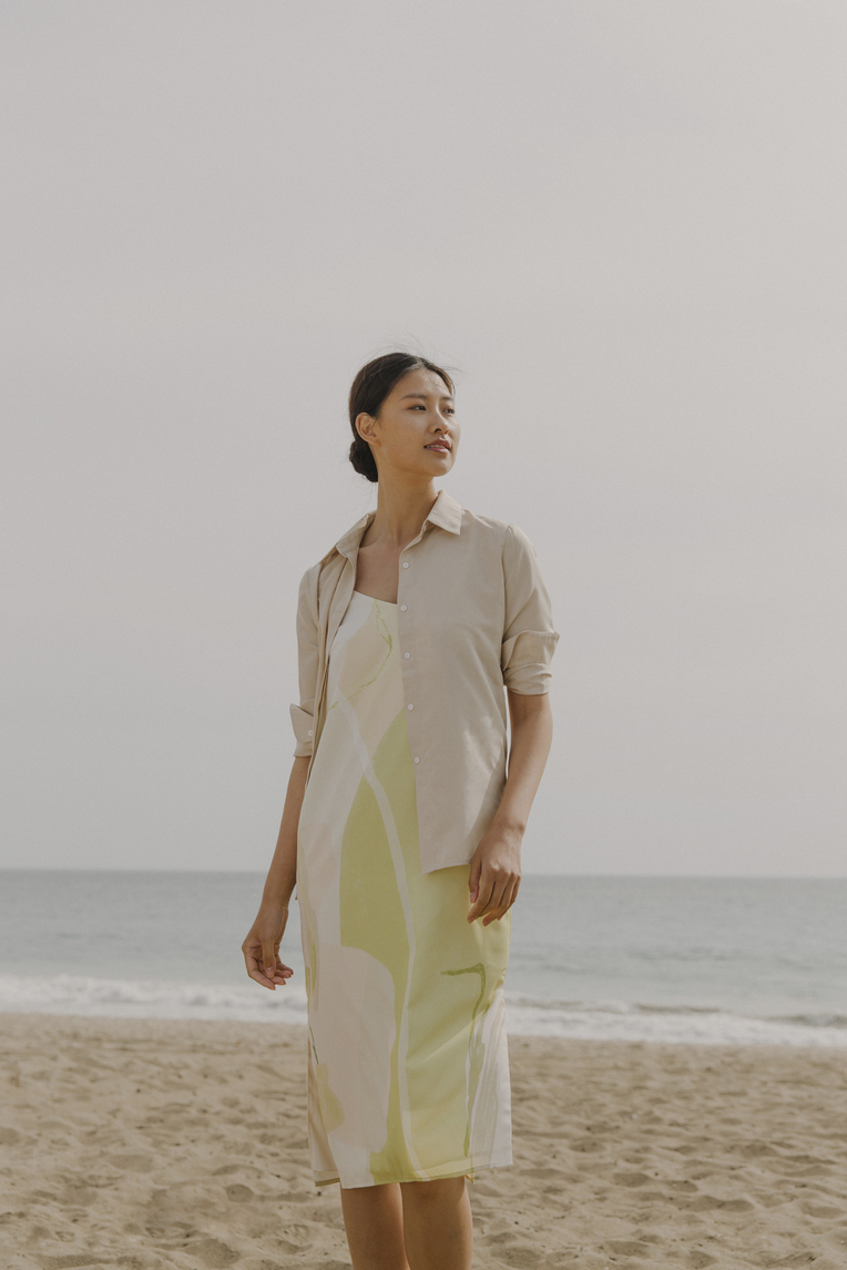 Button-Down Rayon Shirt 