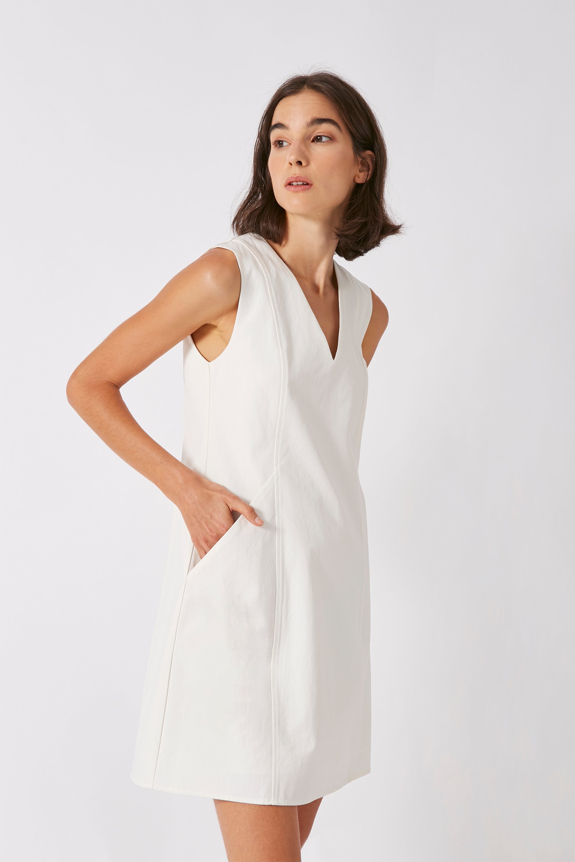 V-Neck Shift Dress - Our Second Nature