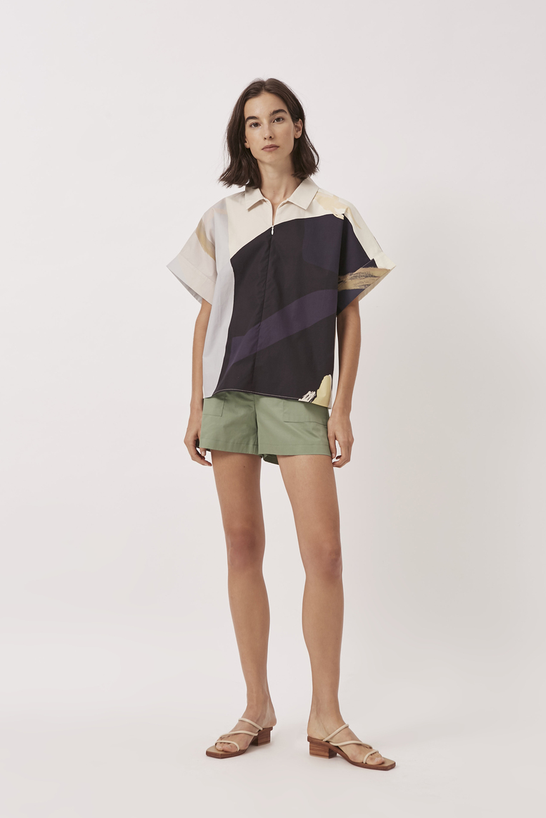 A Place To Be Relaxed Collared Shirt 