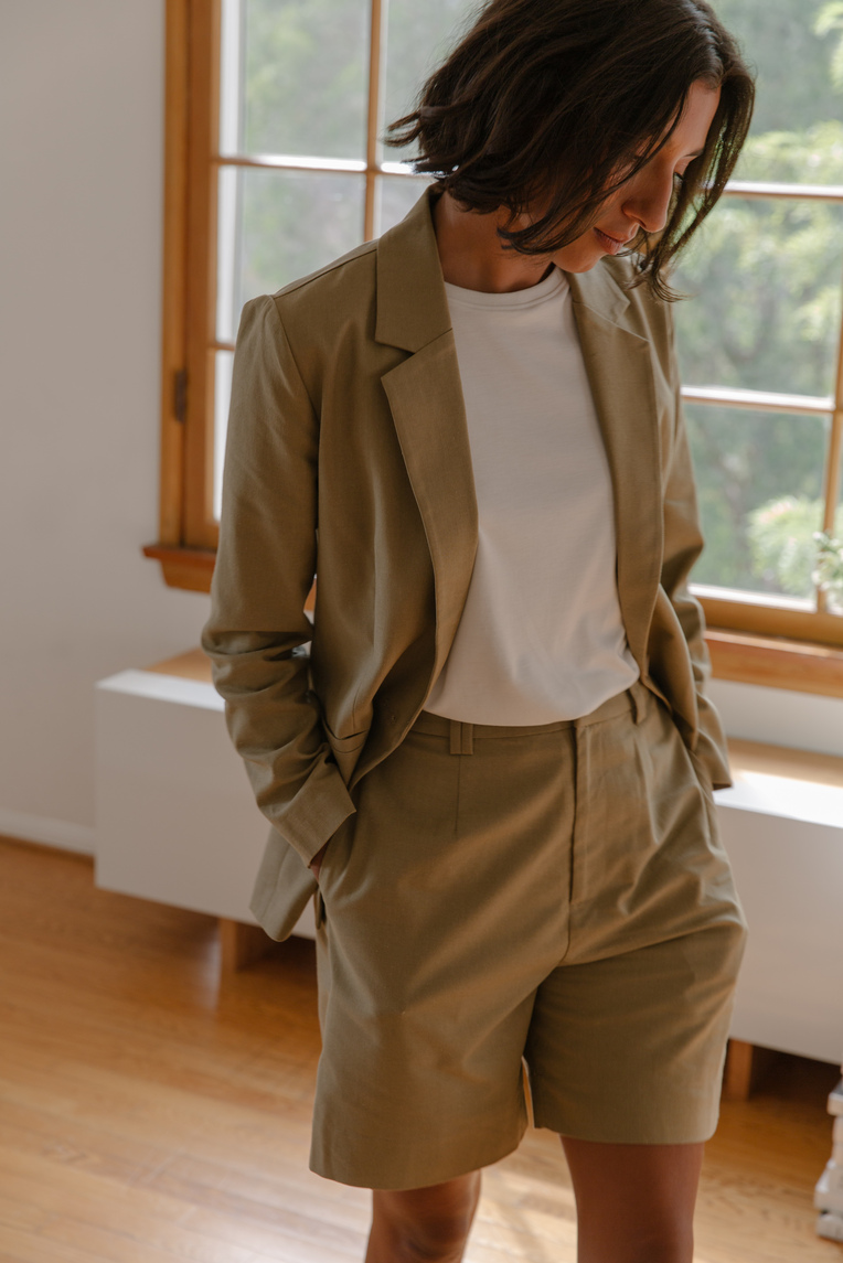 Linen Tailored Shorts 