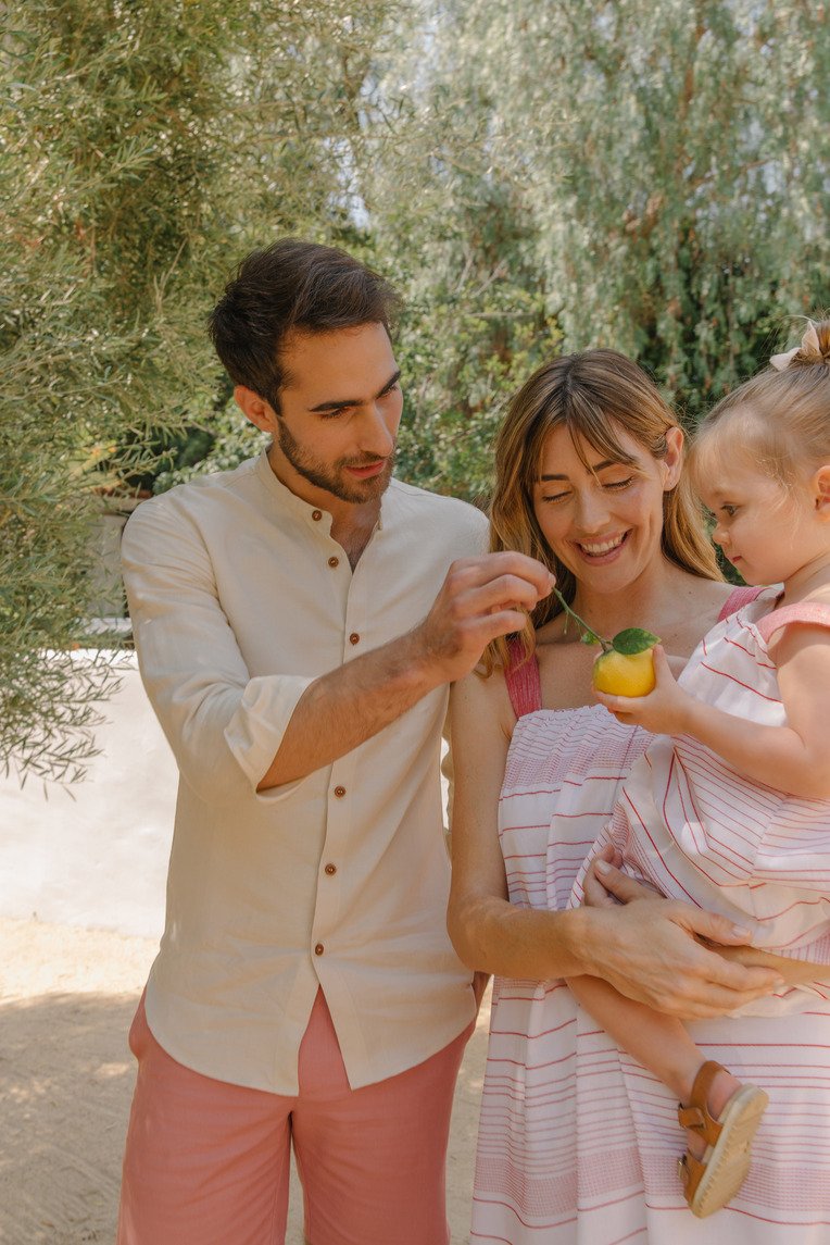 Relaxed Fit Linen Bermuda Shorts
