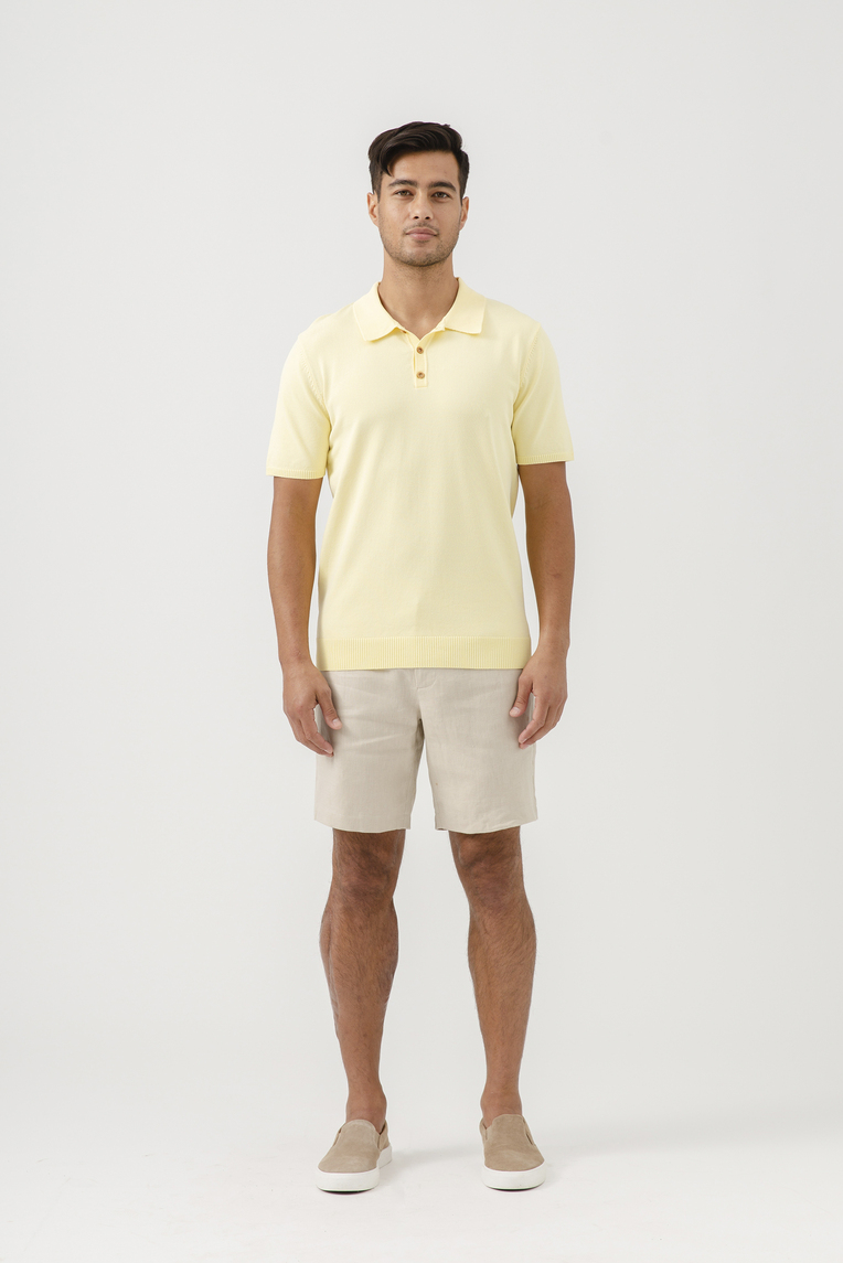 Button-Front Knitted Shirt