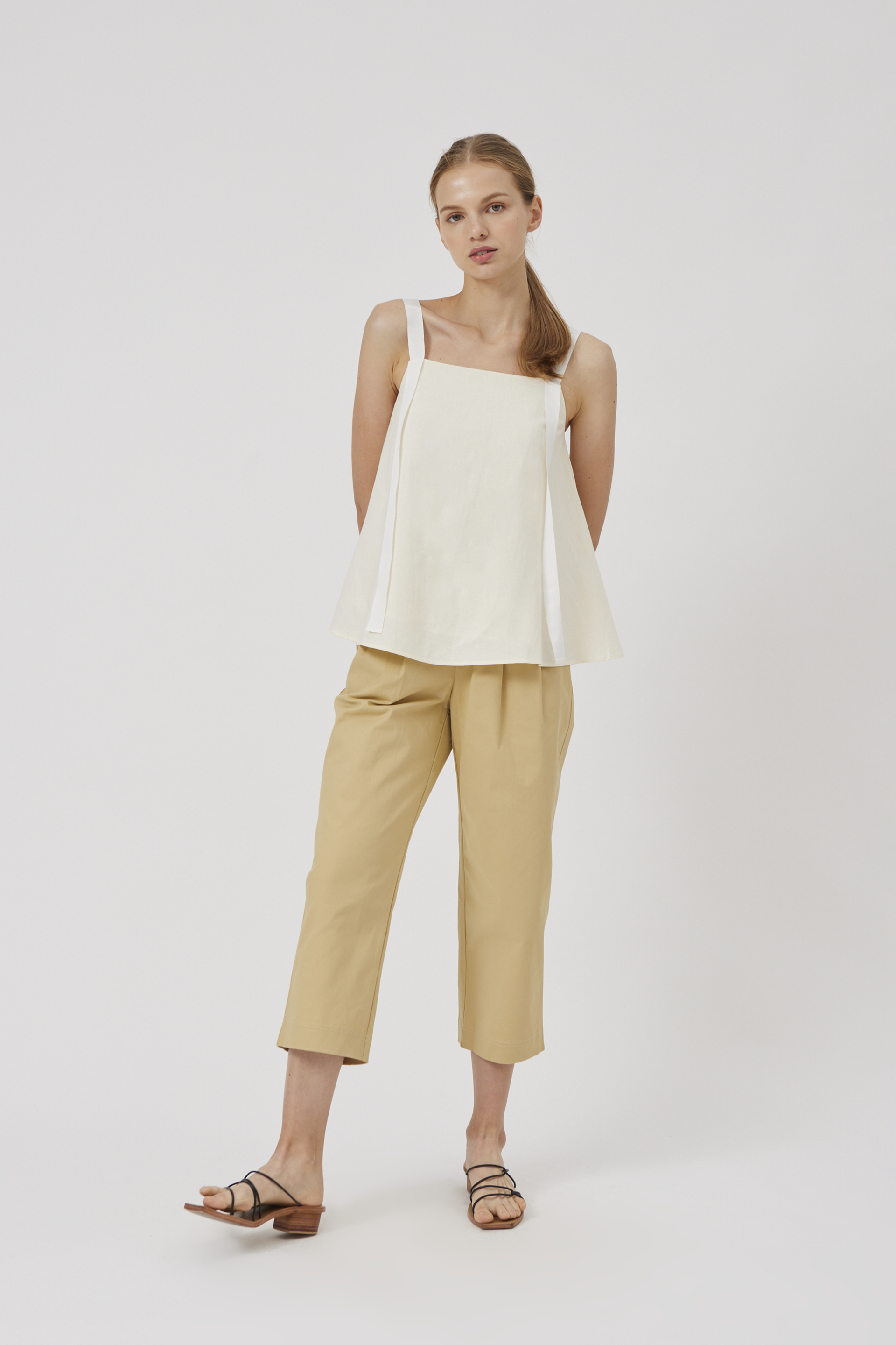 Ribbon Linen Top
