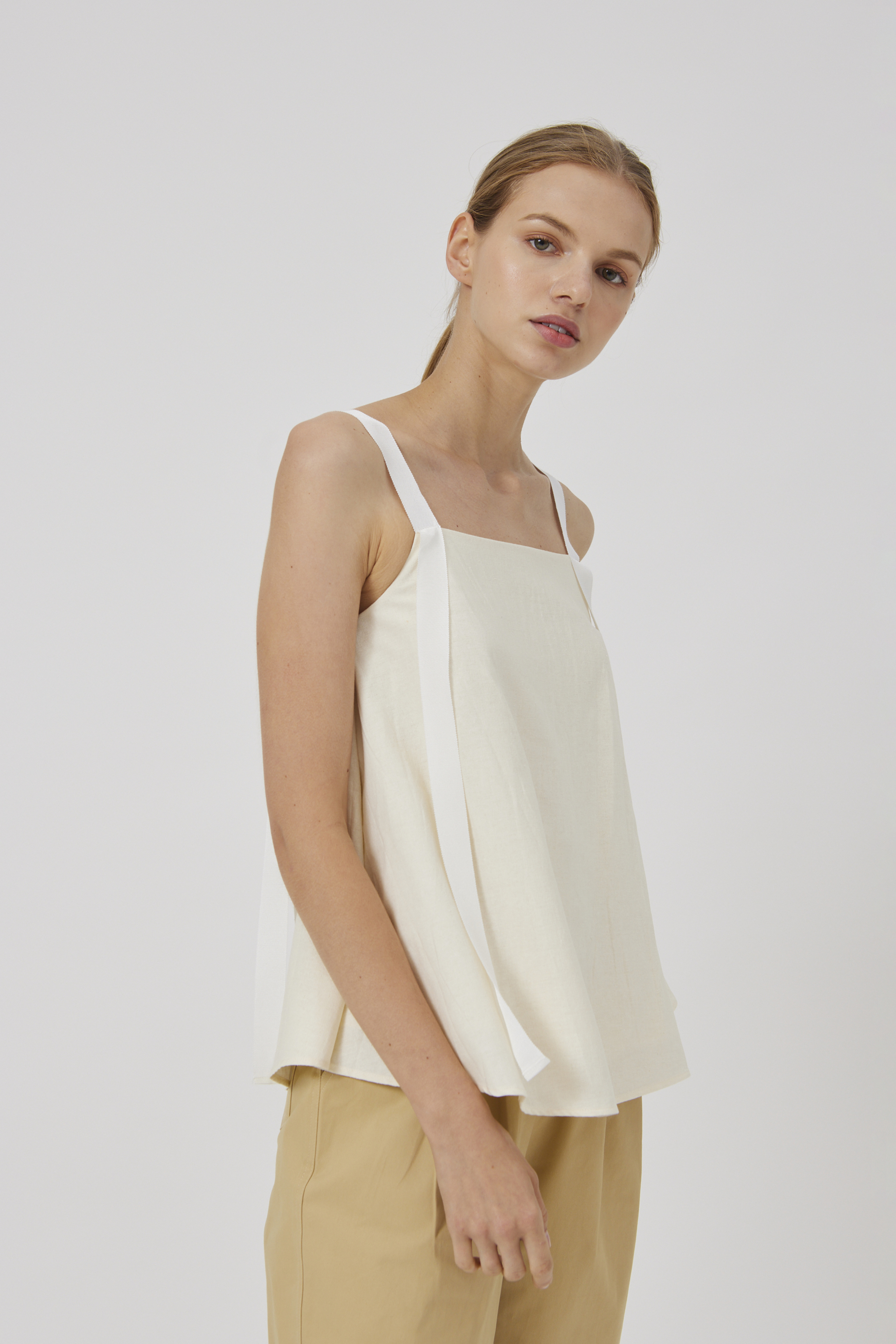 Ribbon Linen Top