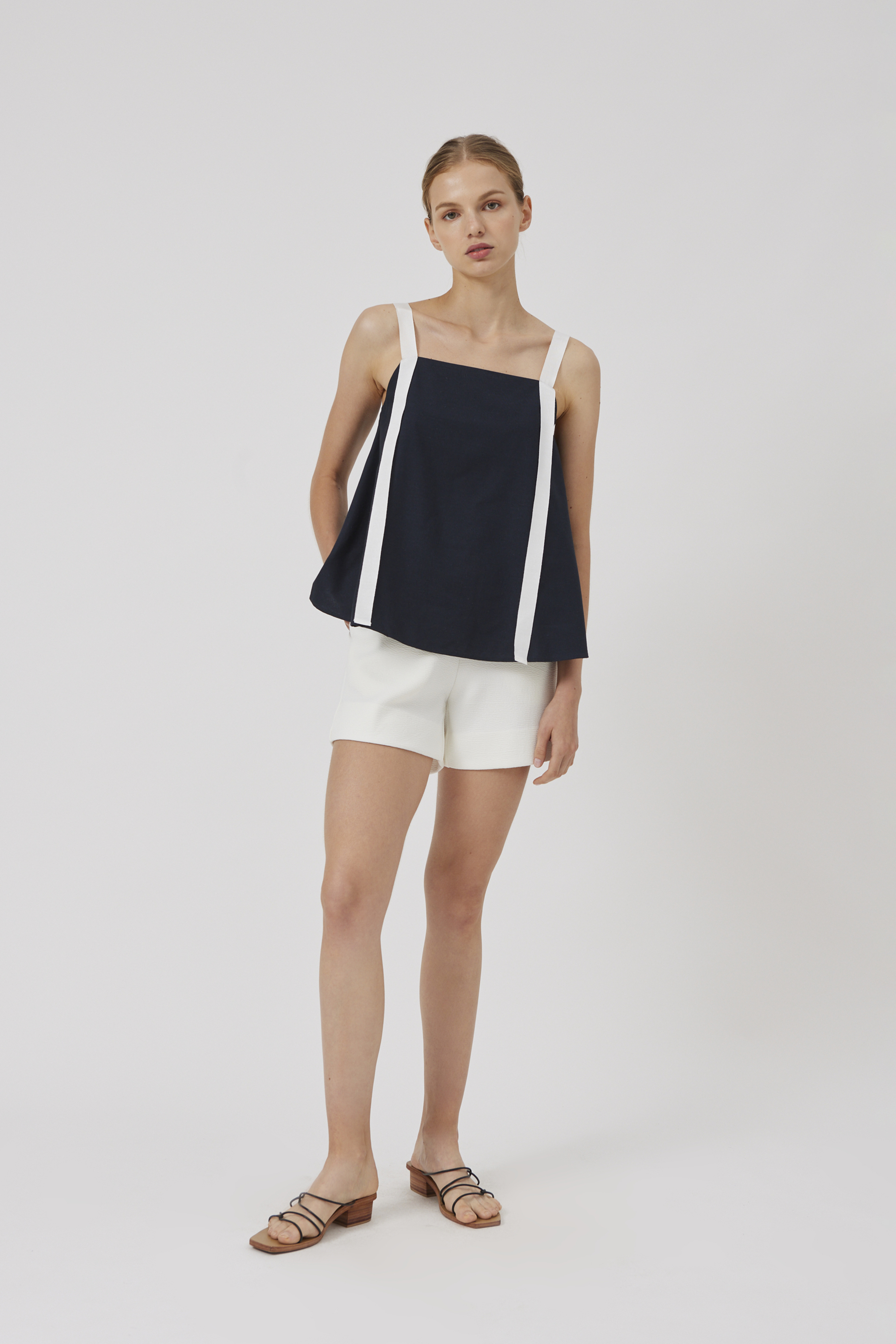 Ribbon Linen Top