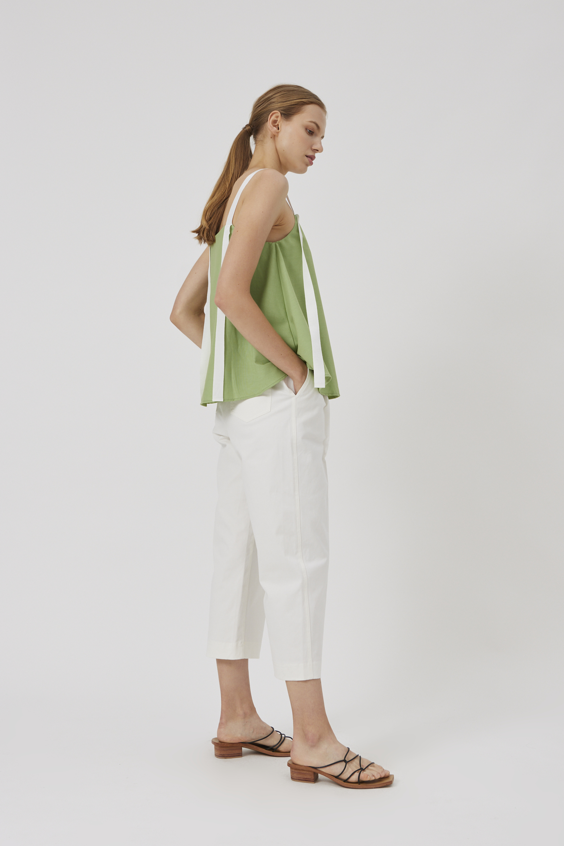 Ribbon Linen Top