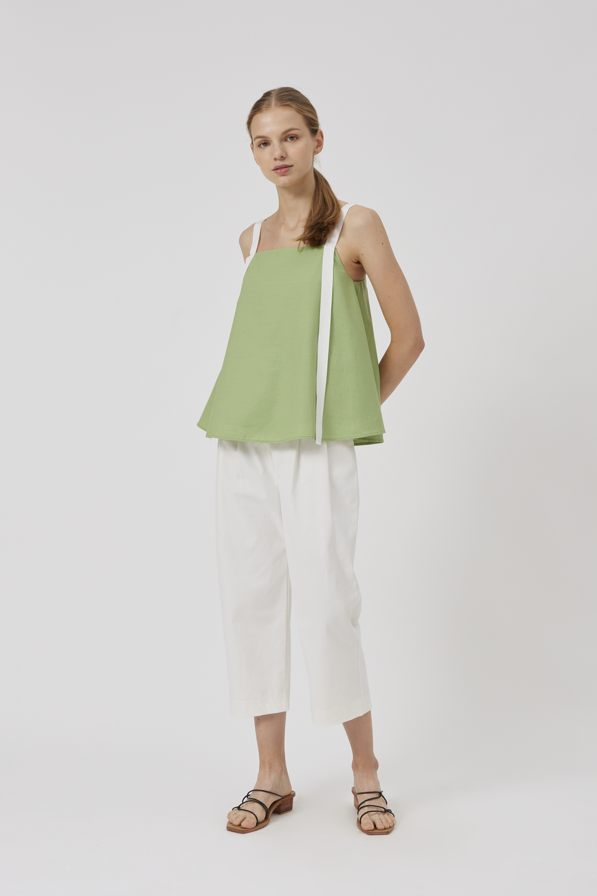 Ribbon Linen Top