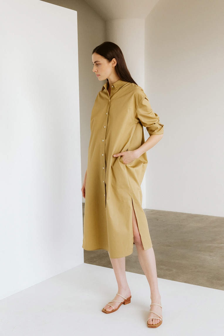Organic Cotton Oversized Shirt Dress