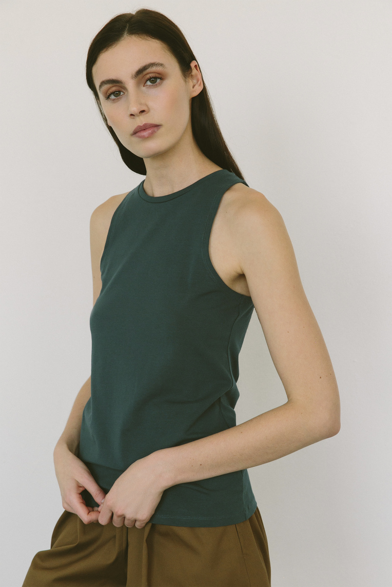 Organic Jersey Sleeveless Tank