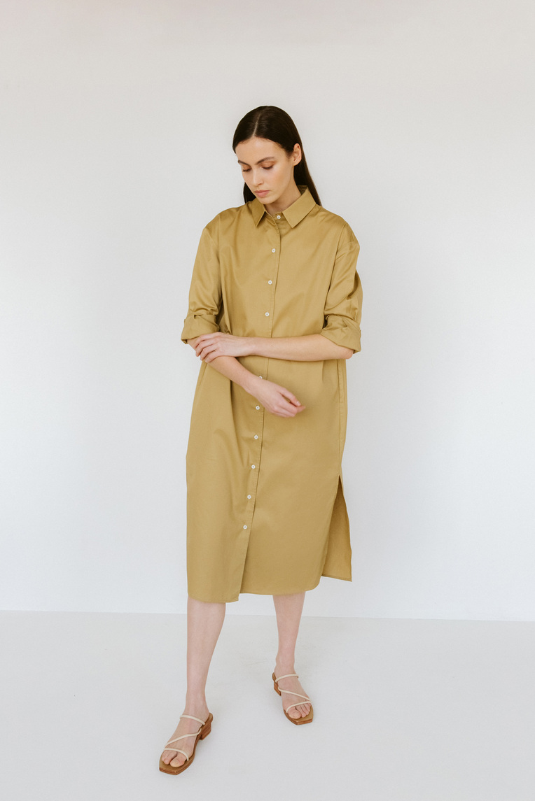 Organic Cotton Oversized Shirt Dress