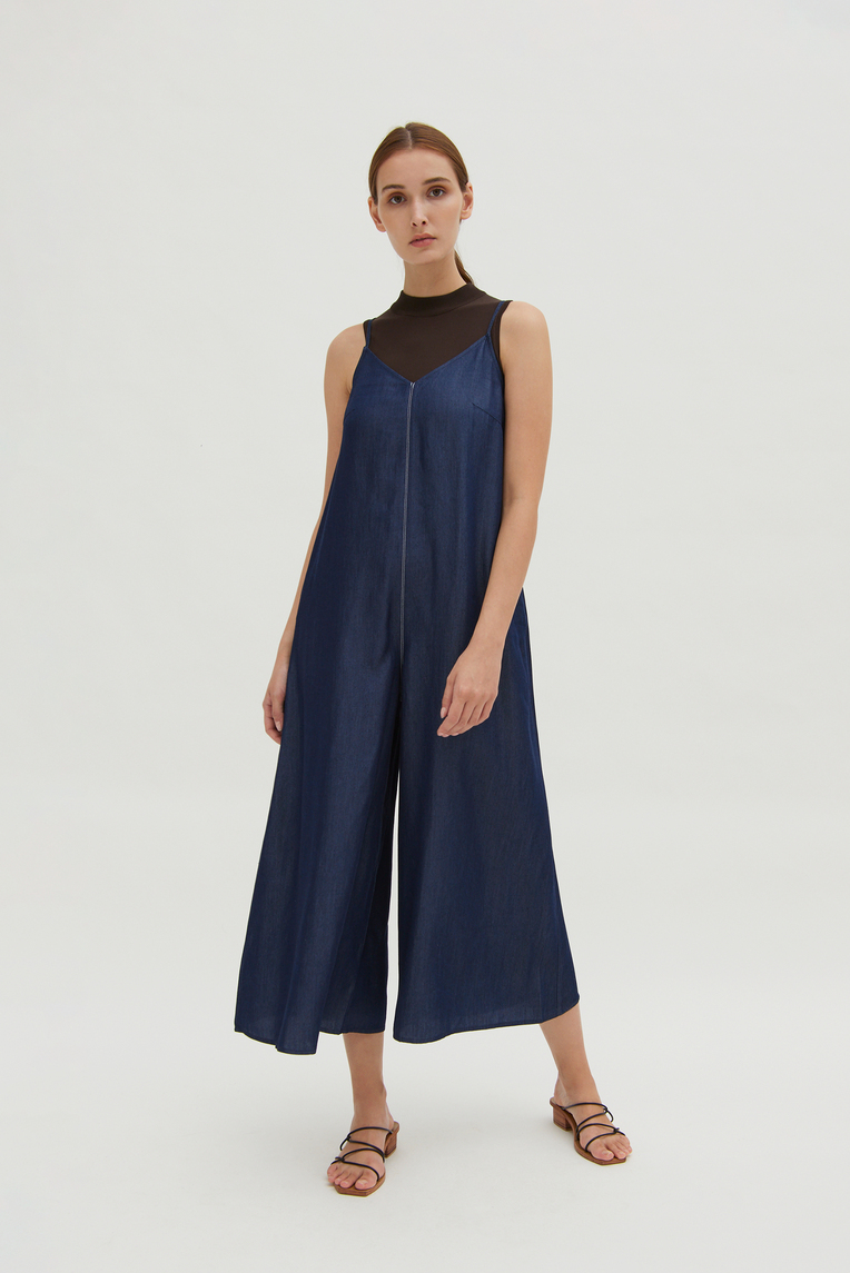 Relaxed V-Neck Cami Jumpsuit