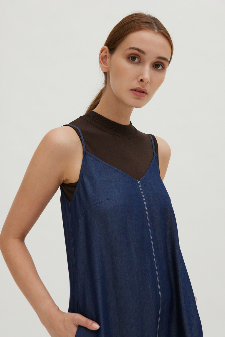 Relaxed V-Neck Cami Jumpsuit