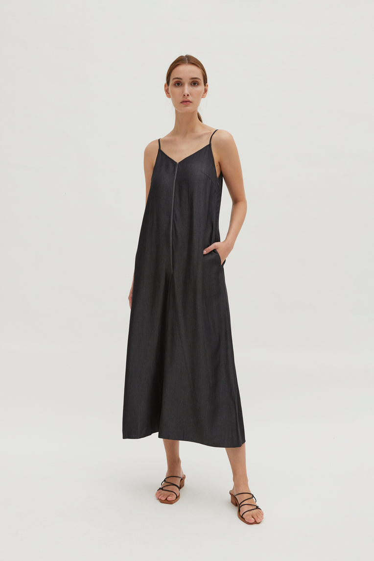 Relaxed V-Neck Cami Jumpsuit