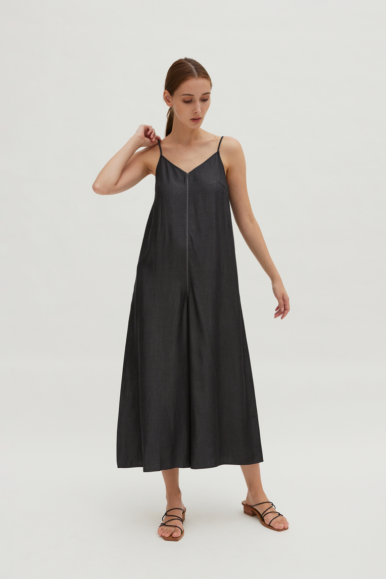 Relaxed V-Neck Cami Jumpsuit