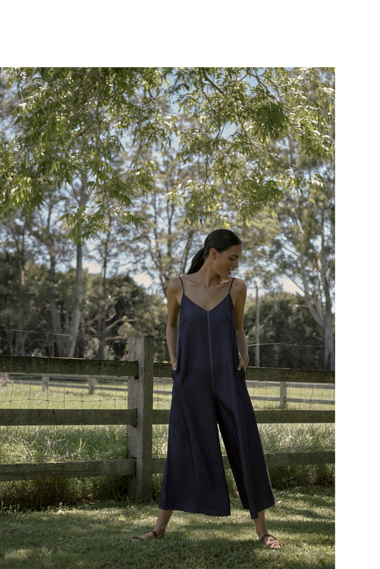 Relaxed V-Neck Cami Jumpsuit