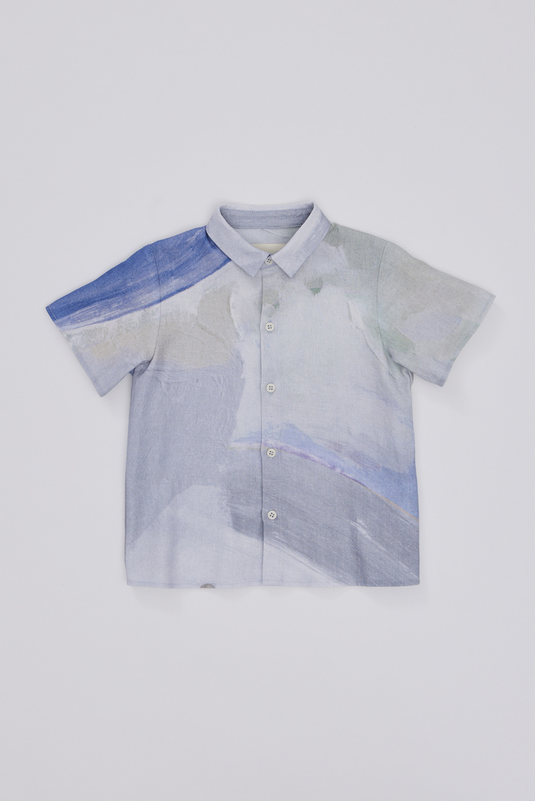 Dusk Linen Boy's Shirt