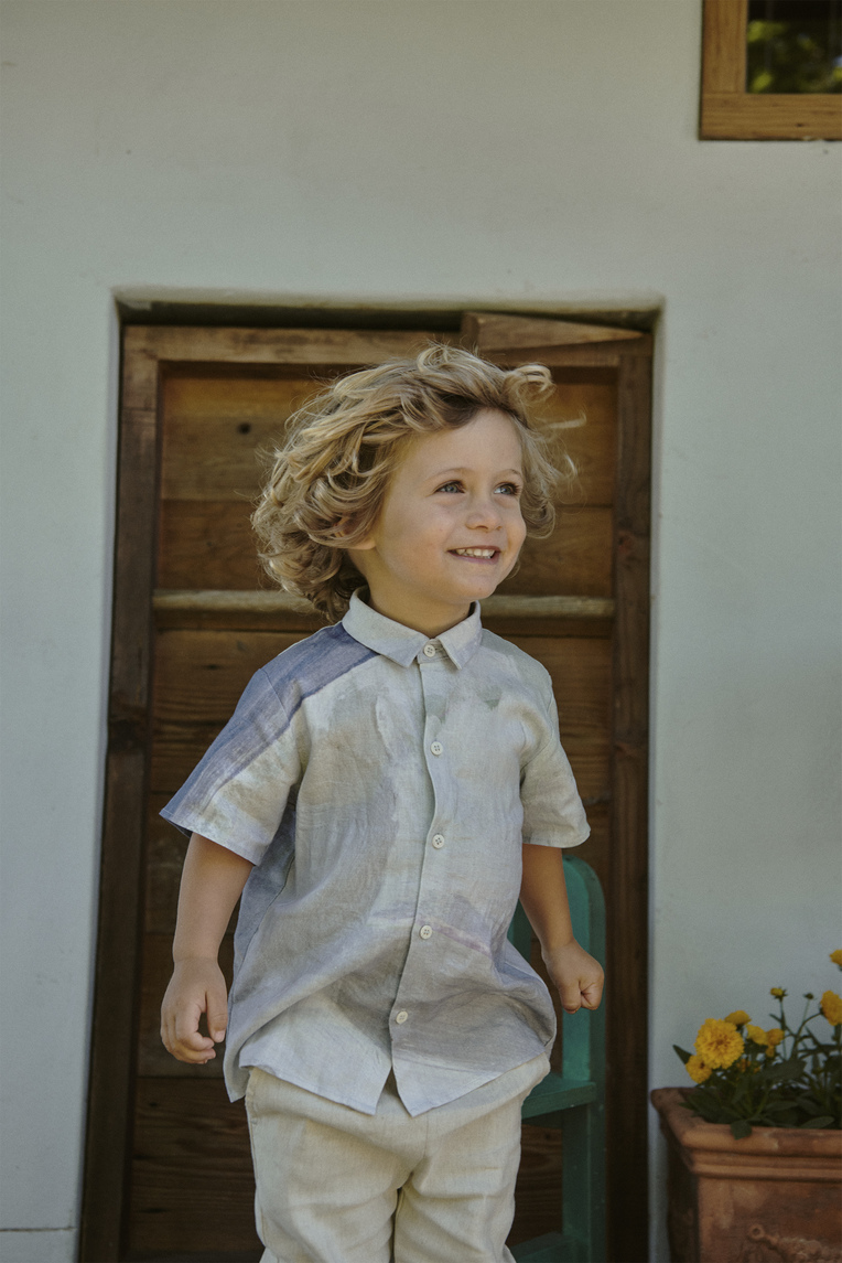 Dusk Linen Boy's Shirt
