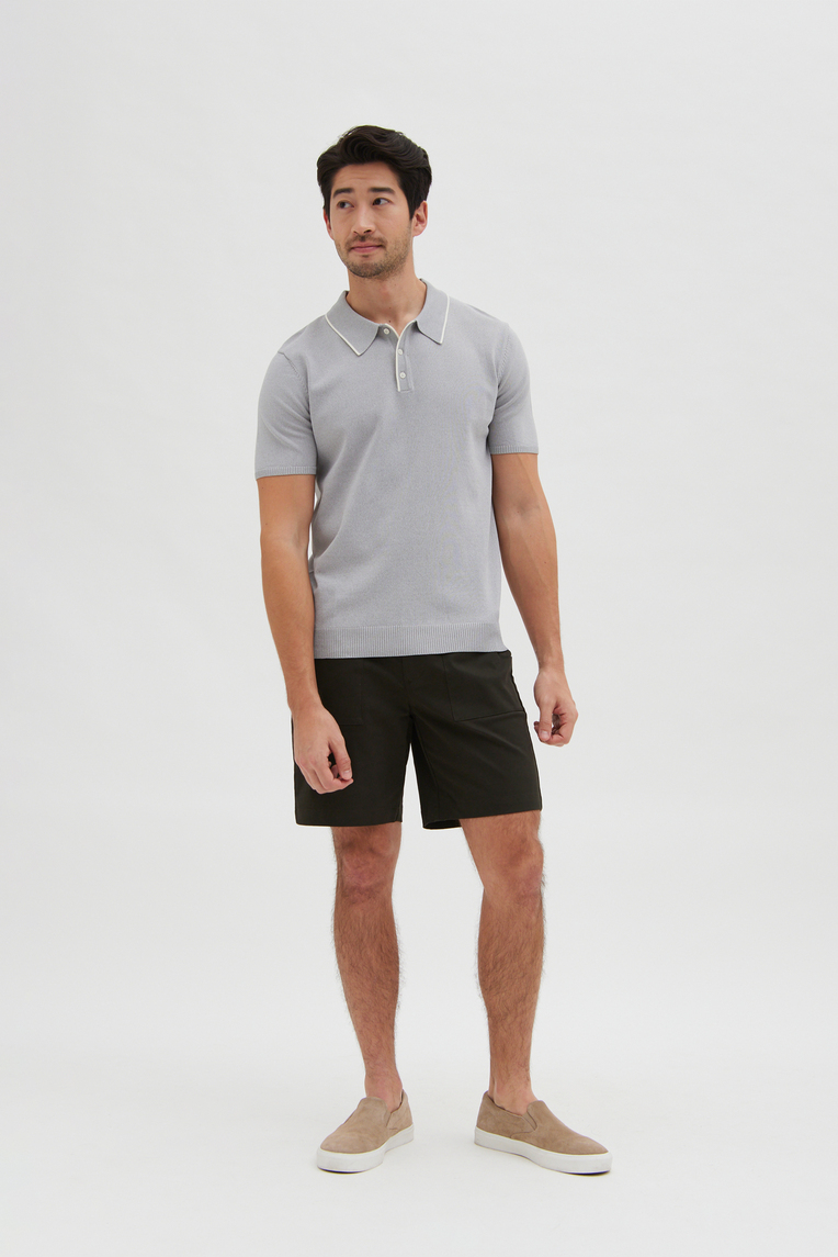 Stitch Pocket Cotton Shorts