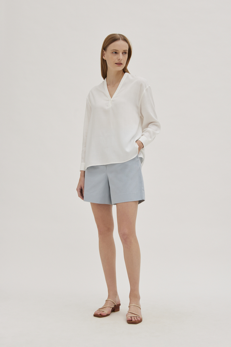 Relaxed V-Neck Blouse