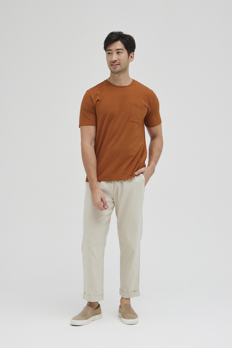 Relaxed Fit Linen Pants